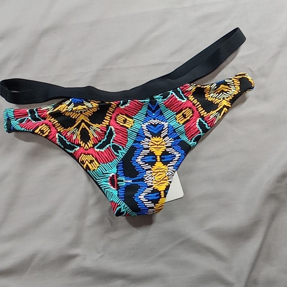 L Space Bikini Bottom Women LARGE Cruisewear Resort New Beach Multicolor Teens - Picture 4 of 6